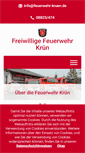 Mobile Screenshot of feuerwehr-kruen.de